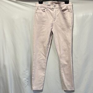 Pink Skinny Jeans with Smooth Texture